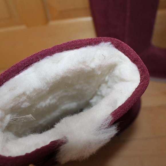NIB UGG KOOLARRA TALL BOW SUEDE FUR LINED BOOTS‎ - Picture 5 of 7